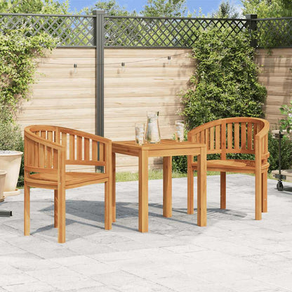 vidaXL Garden Chair | Natural Teak | Solid Teak Wood | Medium |  Durable