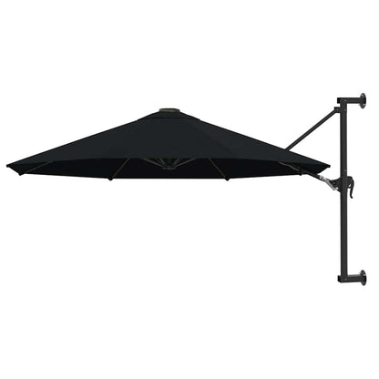 vidaXL Parasol | Black | Polyester, Metal | Large | Tiltable | Parasol