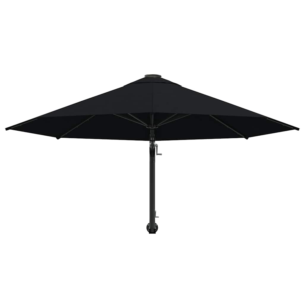 vidaXL Parasol | Black | Polyester, Metal | Large | Tiltable | Parasol