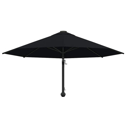 vidaXL Parasol | Black | Polyester, Metal | Large | Tiltable | Parasol