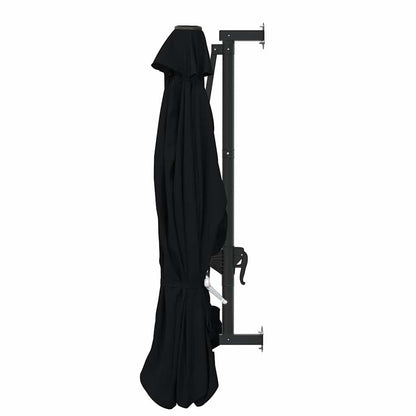 vidaXL Parasol | Black | Polyester, Metal | Large | Tiltable | Parasol