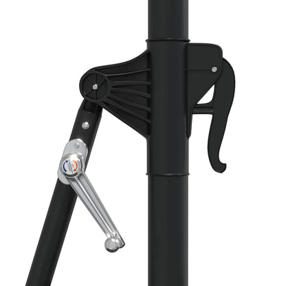 vidaXL Parasol | Black | Polyester, Metal | Large | Tiltable | Parasol