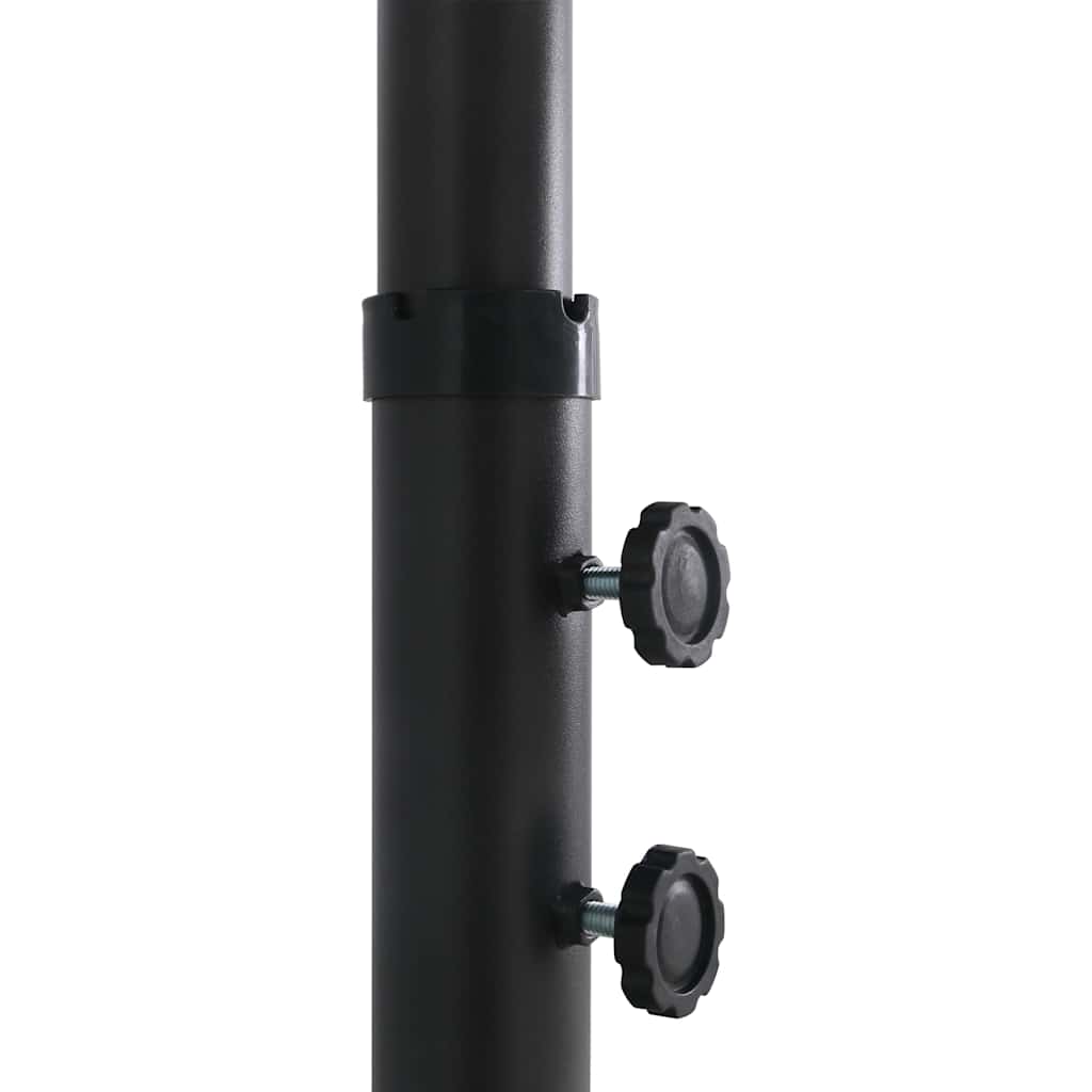 47302 vidaXL Outdoor Parasol with Aluminium Pole 460x270 cm Black