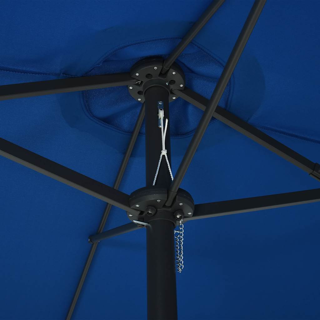 vidaXL Garden Parasol with Aluminium Pole 460x270 cm Blue