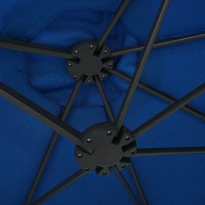 vidaXL Garden Parasol with Aluminium Pole 460x270 cm Blue