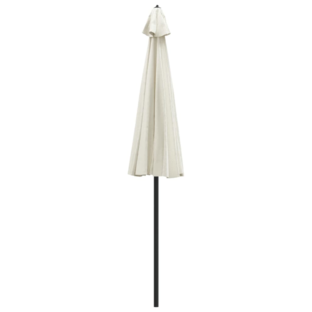 vidaXL Garden Parasol with Aluminium Pole 270 cm Sand White