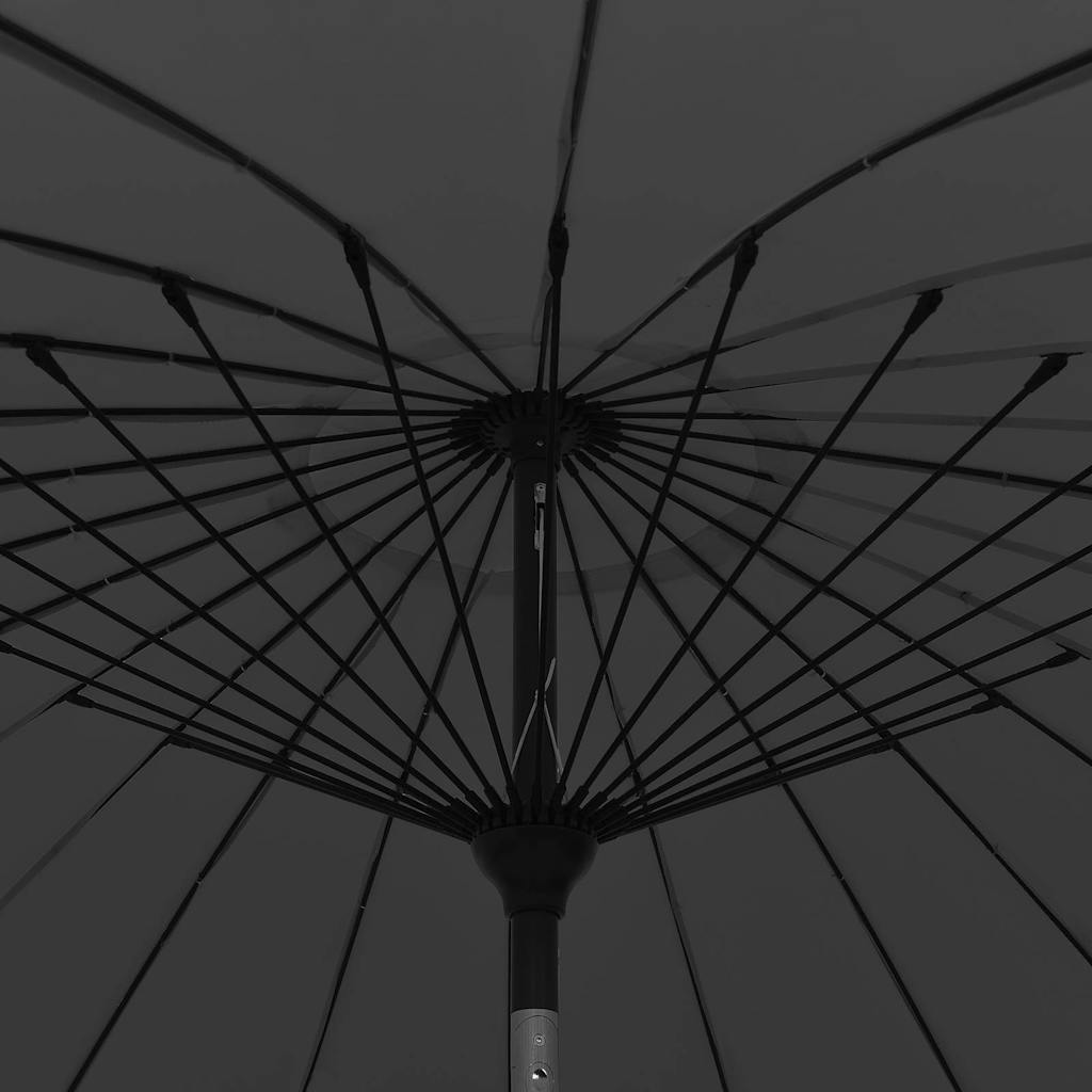 vidaXL Garden Parasol with Aluminium Pole 270 cm Anthracite