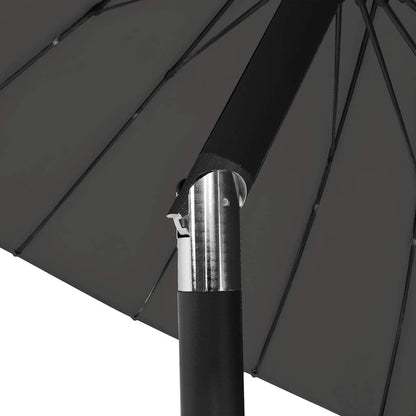 vidaXL Garden Parasol with Aluminium Pole 270 cm Anthracite