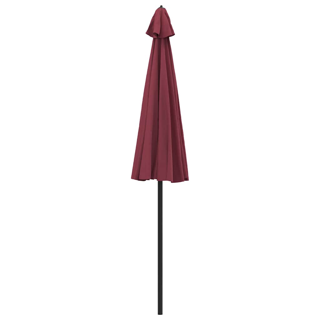 vidaXL Garden Parasol with Aluminium Pole 250 cm Bordeaux Red