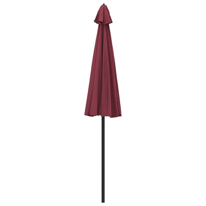 vidaXL Garden Parasol with Aluminium Pole 250 cm Bordeaux Red