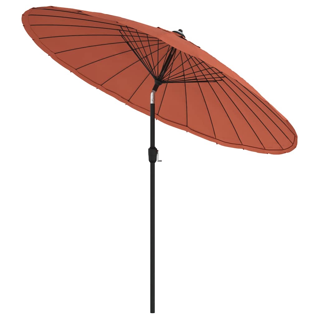 vidaXL Garden Parasol with Aluminium Pole 250 cm Terracotta