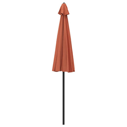 vidaXL Garden Parasol with Aluminium Pole 250 cm Terracotta