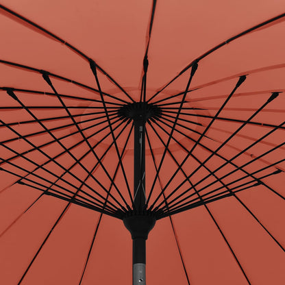 vidaXL Garden Parasol with Aluminium Pole 250 cm Terracotta