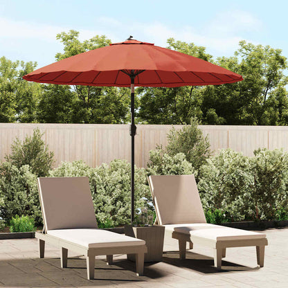 vidaXL Garden Parasol with Aluminium Pole 250 cm Terracotta