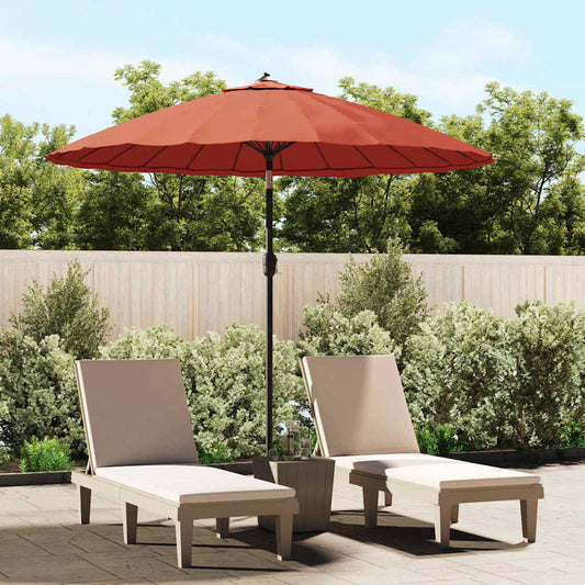 vidaXL Garden Parasol with Aluminium Pole 250 cm Terracotta