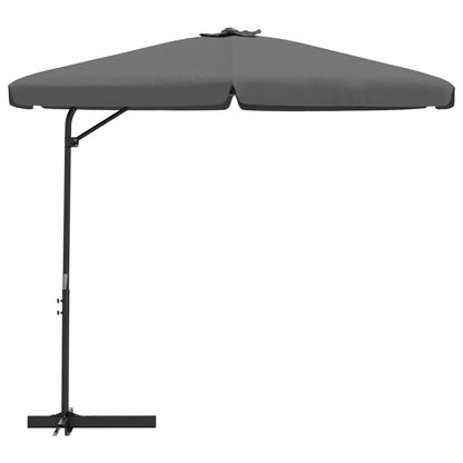 vidaXL Garden Parasol with Steel Pole 300 cm Anthracite