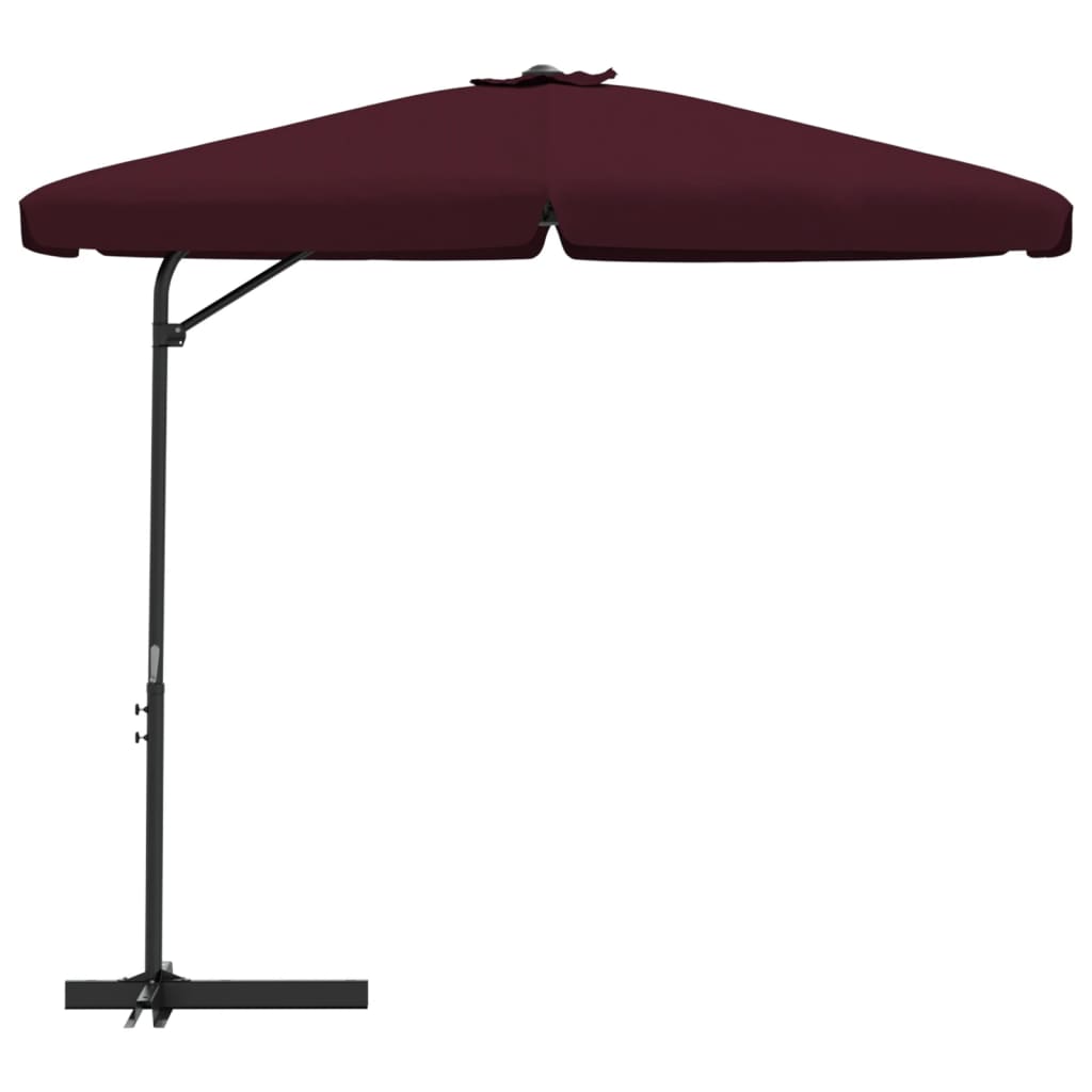 vidaXL Garden Parasol with Steel Pole 300 cm Bordeaux Red