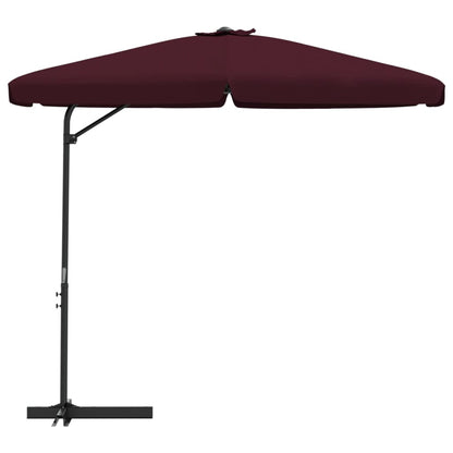 vidaXL Garden Parasol with Steel Pole 300 cm Bordeaux Red