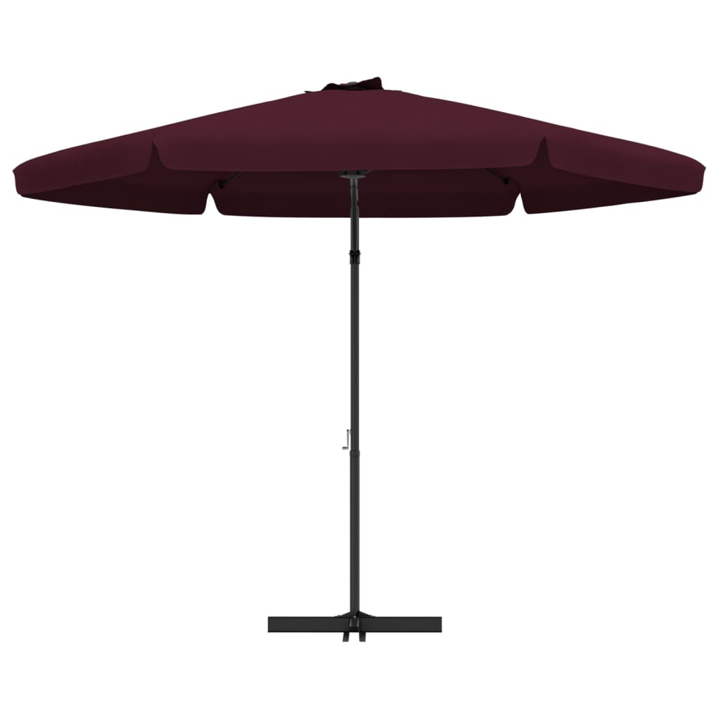 vidaXL Garden Parasol with Steel Pole 300 cm Bordeaux Red