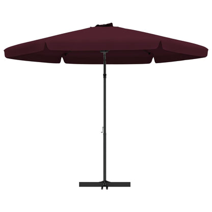 vidaXL Garden Parasol with Steel Pole 300 cm Bordeaux Red