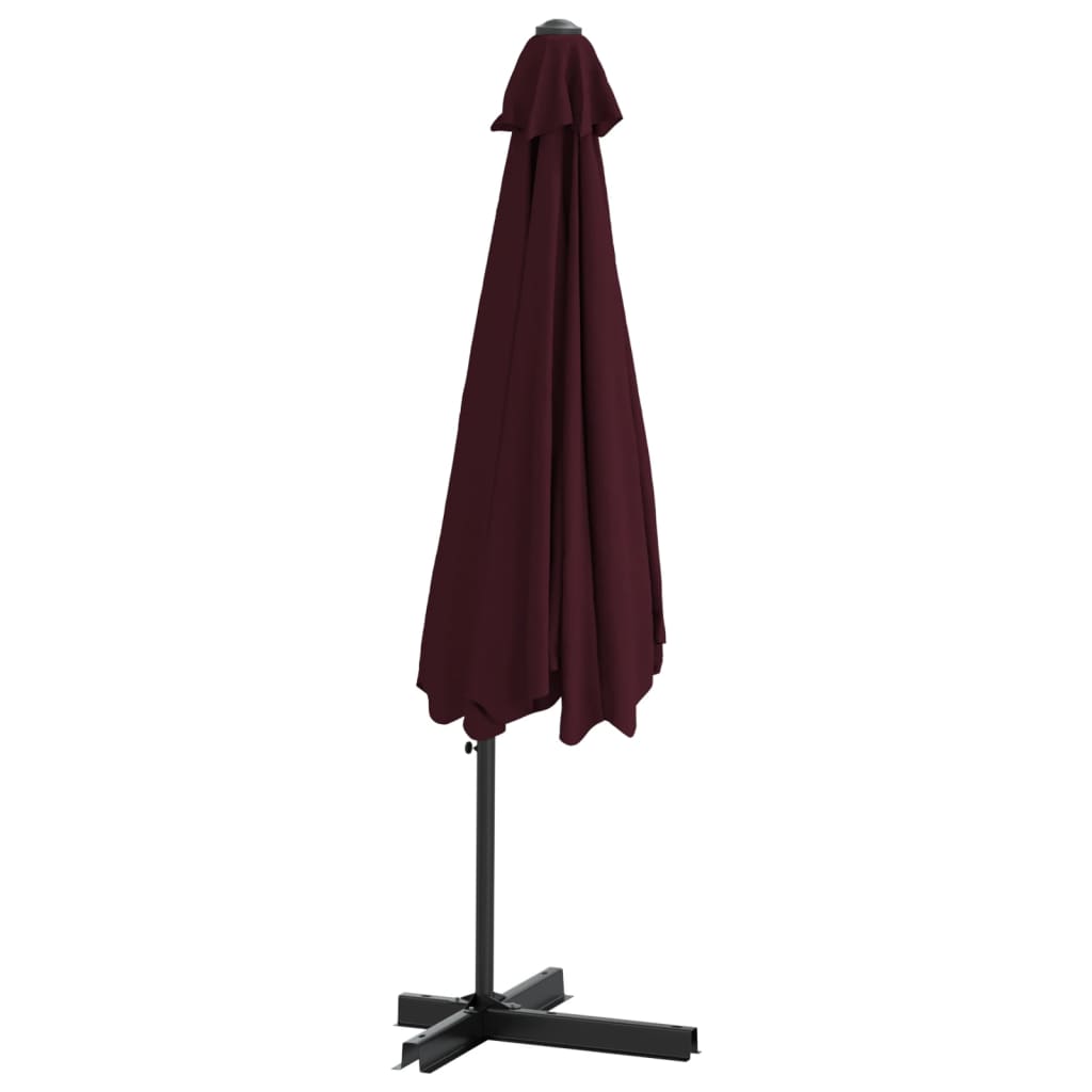 vidaXL Garden Parasol with Steel Pole 300 cm Bordeaux Red