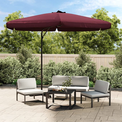 vidaXL Garden Parasol with Steel Pole 300 cm Bordeaux Red