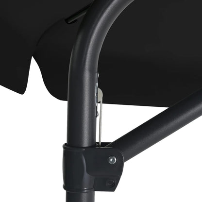 vidaXL Garden Parasol with Steel Pole 300 cm Black