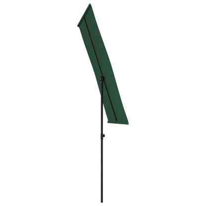 vidaXL Garden Parasol | Green | Aluminium | Medium | Rotatable | Garden Parasol