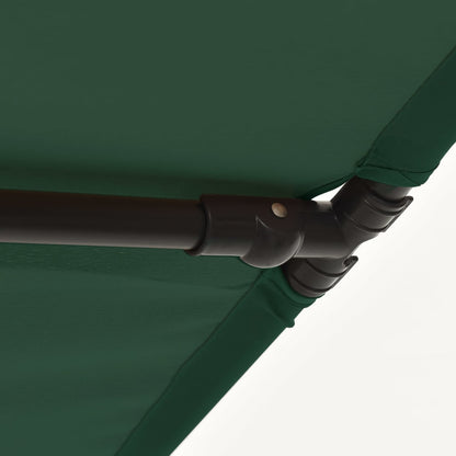 vidaXL Garden Parasol | Green | Aluminium | Medium | Rotatable | Garden Parasol