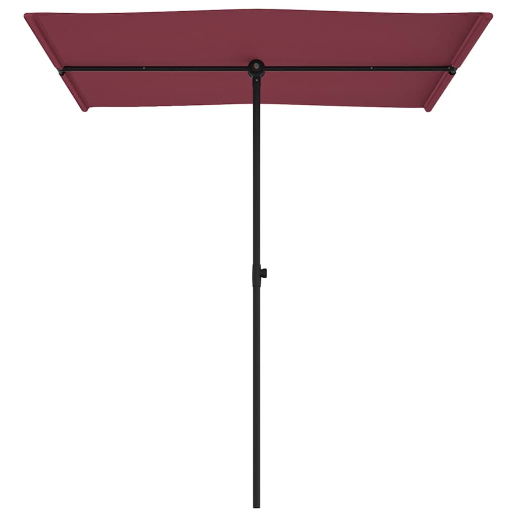 vidaXL Garden Parasol with Aluminium Pole 180x110 cm Bordeaux Red