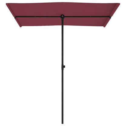 vidaXL Garden Parasol with Aluminium Pole 180x110 cm Bordeaux Red