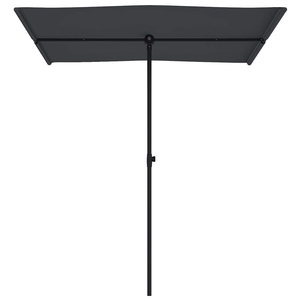 vidaXL Garden Parasol with Aluminium Pole 180x110 cm Black