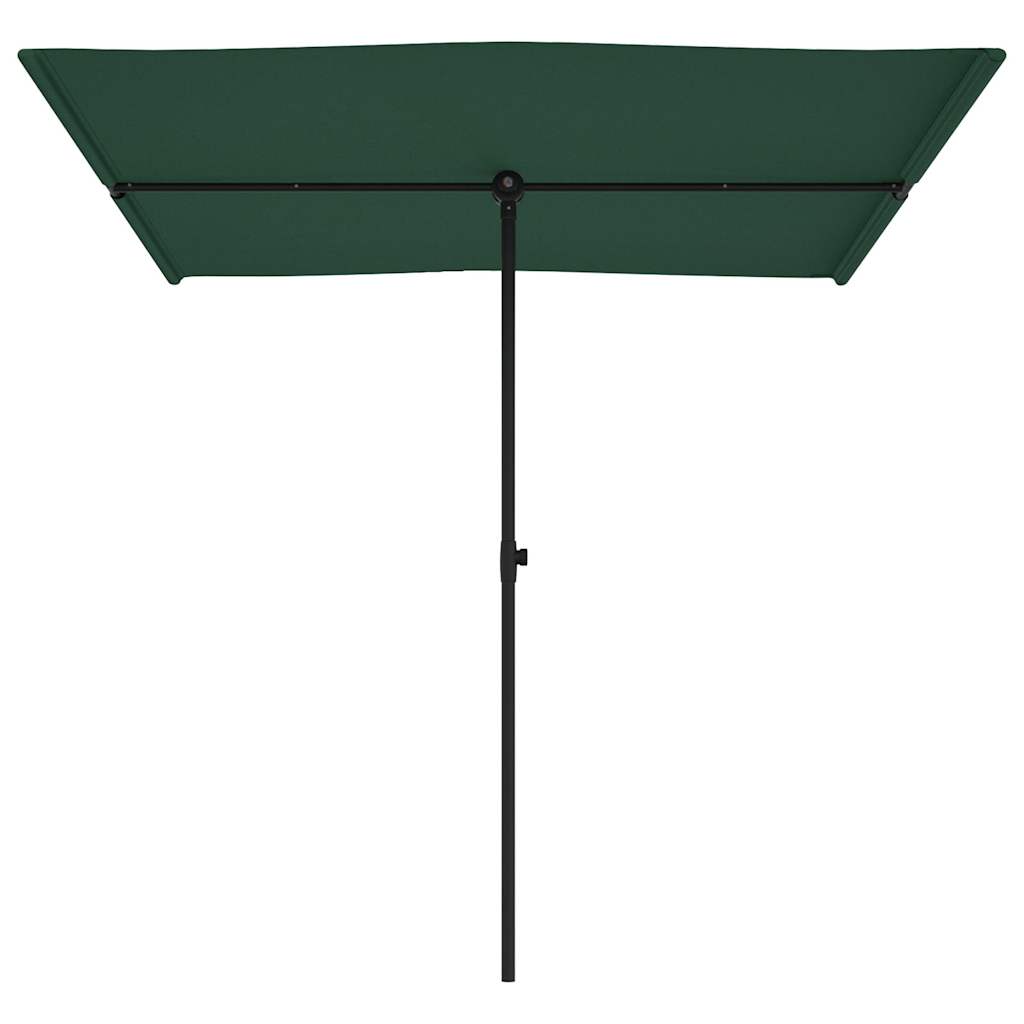vidaXL Garden Parasol | Green | Polyester | Large | Height-Adjustable