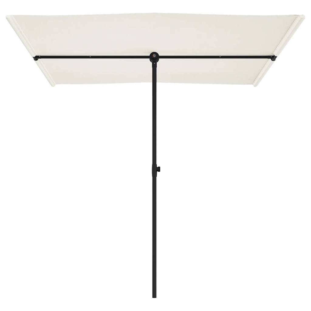 vidaXL Garden Parasol | Sand White | Polyester, Aluminium | 2x1.5 m