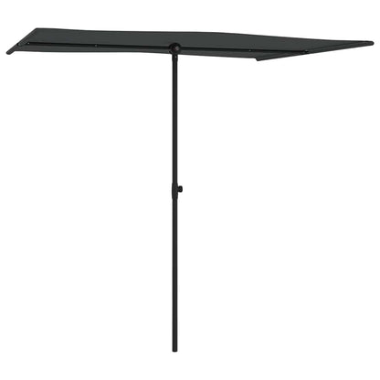 vidaXL Garden Parasol with Aluminium Pole 2x1,5 m Anthracite