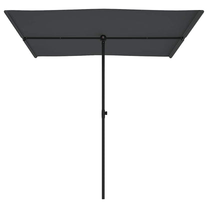 vidaXL Garden Parasol with Aluminium Pole 2x1,5 m Anthracite