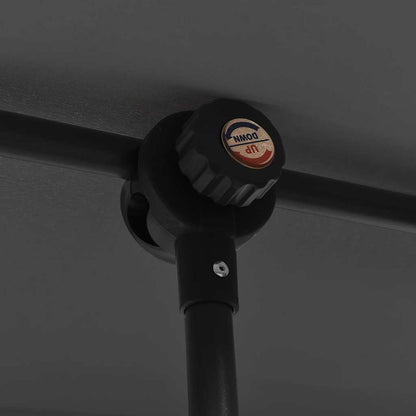 vidaXL Garden Parasol with Aluminium Pole 2x1.5 m Anthracite