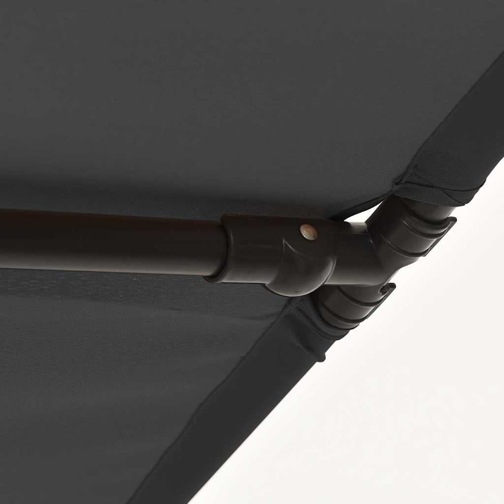 vidaXL Garden Parasol with Aluminium Pole 2x1,5 m Anthracite