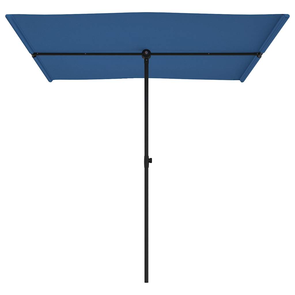 vidaXL Garden Parasol | Azure Blue | Aluminium, Polyester | 2x1.5 meters