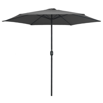 vidaXL Garden Parasol with Aluminium Pole 270x246 cm Anthracite
