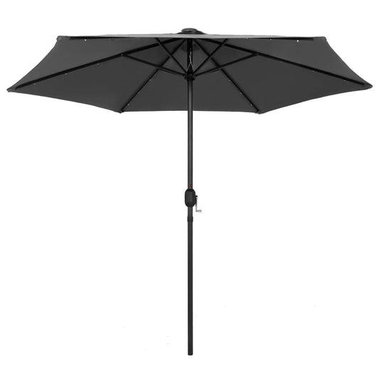 vidaXL Garden Parasol | Anthracite | Polyester fabric, aluminium pole