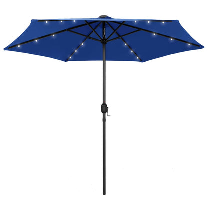 vidaXL Garden Parasol | Azure Blue | Polyester, Aluminium, Steel | Medium