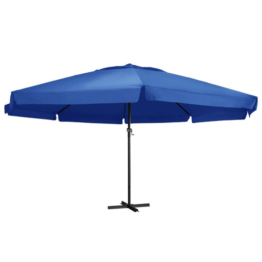 vidaXL Garden Parasol | Azure Blue | Polyester with PA coating | Large