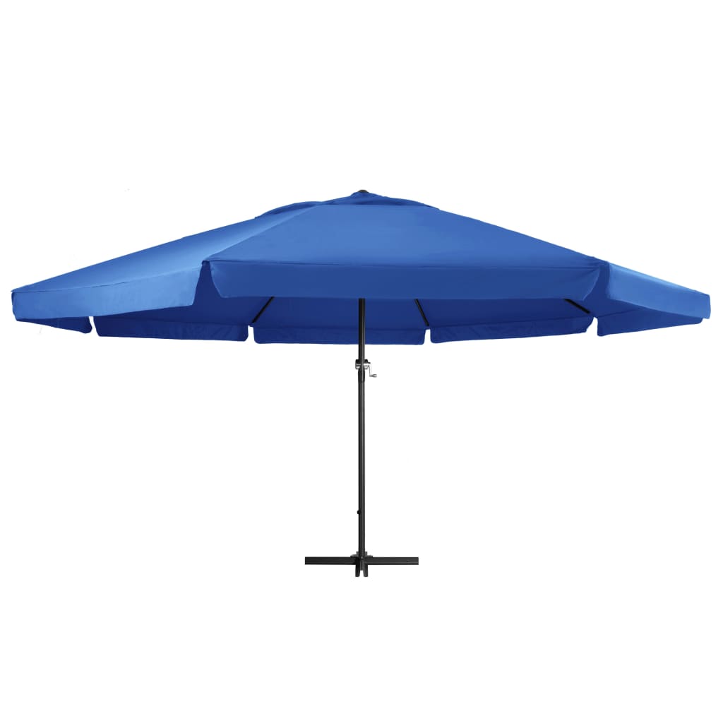 vidaXL Garden Parasol | Azure Blue | Polyester with PA coating | Large