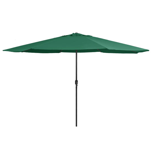 vidaXL Garden Parasol | Green | Polyester, Metal | Large | Tiltable