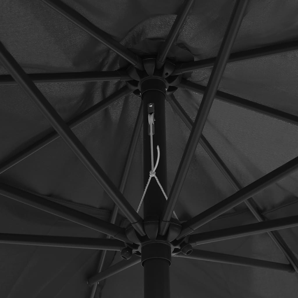 vidaXL Garden Parasol | Anthracite | Polyester, Metal | Large | Tiltable