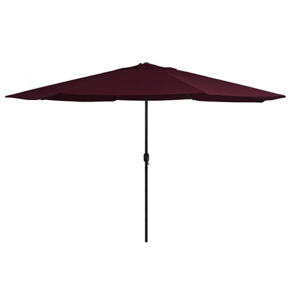 vidaXL Garden Parasol | Bordeaux red | Polyester, Metal | Medium | Foldable