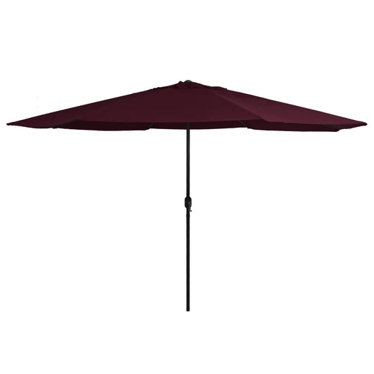vidaXL Garden Parasol | Bordeaux red | Polyester, Metal | Medium | Foldable