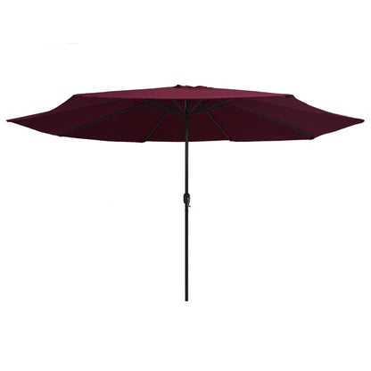 vidaXL Garden Parasol | Bordeaux red | Polyester, Metal | Medium | Foldable