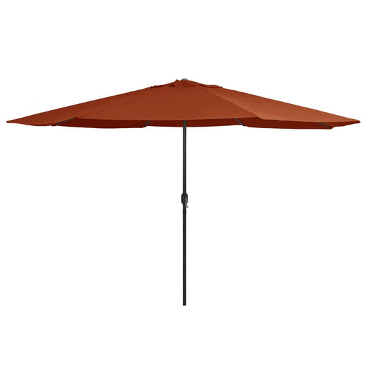 vidaXL Garden Parasol | Terracotta | Polyester, Metal | Large